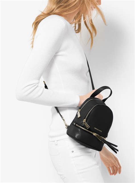 michael kors mini rhea|michael kors rhea backpack mini.